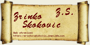 Zrinko Skoković vizit kartica